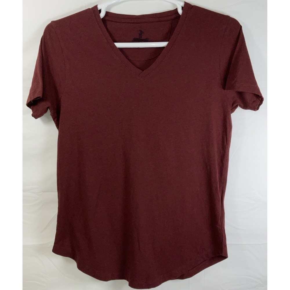 NWOT Women'sβ Johnnie-O Merediths Short Sleeve 100% Cotton T-Shirt Burgundy - M